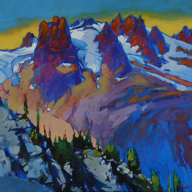 Mike Svob artwork 'HOME OF THE GODS' at Canada House Gallery