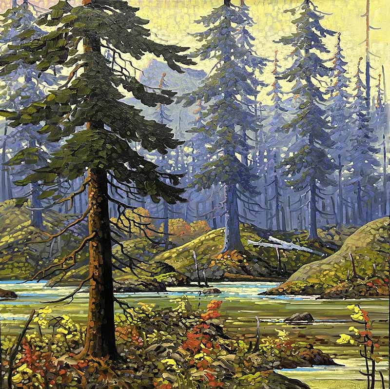 Rod Charlesworth artwork 'IN THE MIDST OF GIANTS' at Canada House Gallery