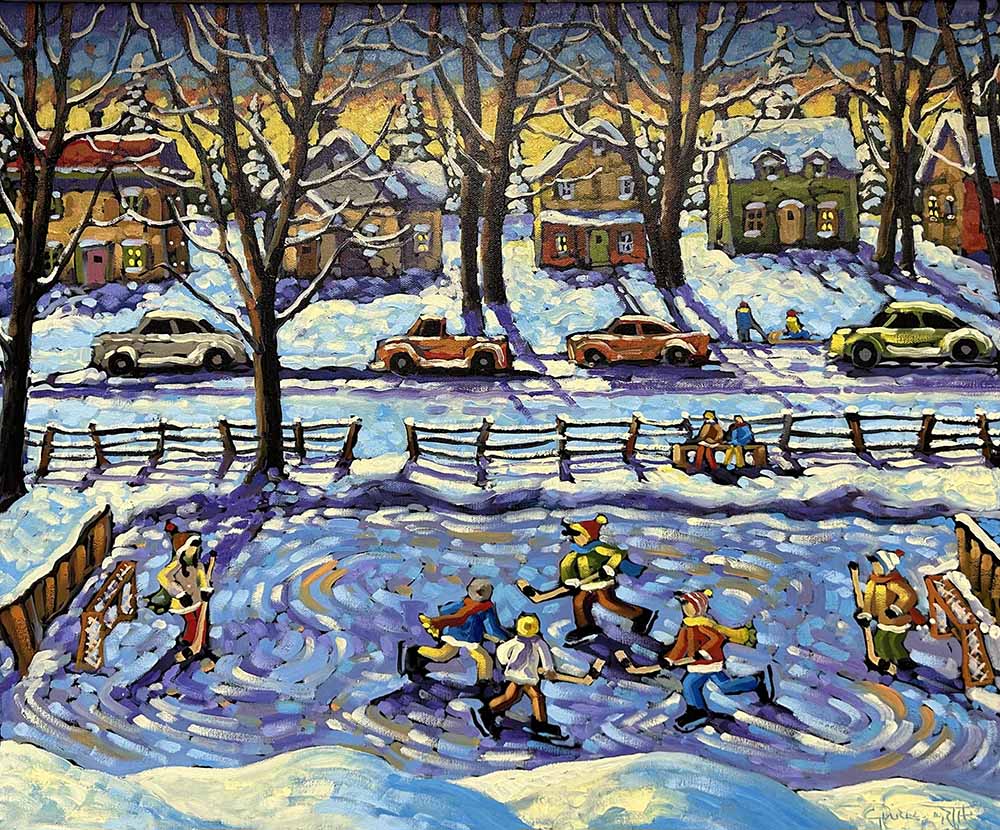 Rod Charlesworth artwork 'VACANT LOT' at Canada House Gallery