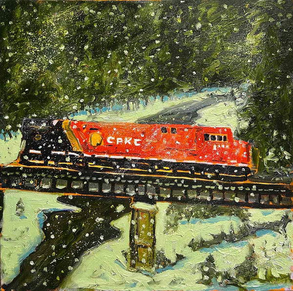Michael Cameron artwork 'NEW ENGINE - BOW RIVER BANFF' at Canada House Gallery