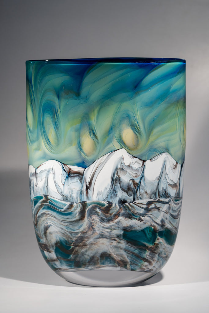 Ryan Bavin artwork 'NIGHT SKY SUMMIT VASE #260116-4' at Canada House Gallery