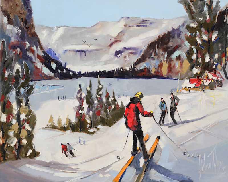 Robert Roy artwork 'LIBERTÉ BLANCHE' at Canada House Gallery