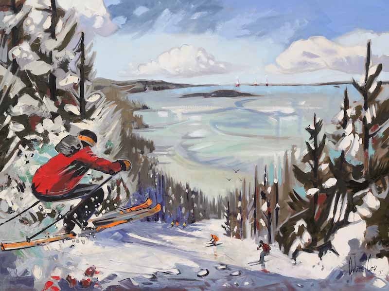 Robert Roy artwork 'ÉCLAT DE GRÂCE AU MASSIF' at Canada House Gallery