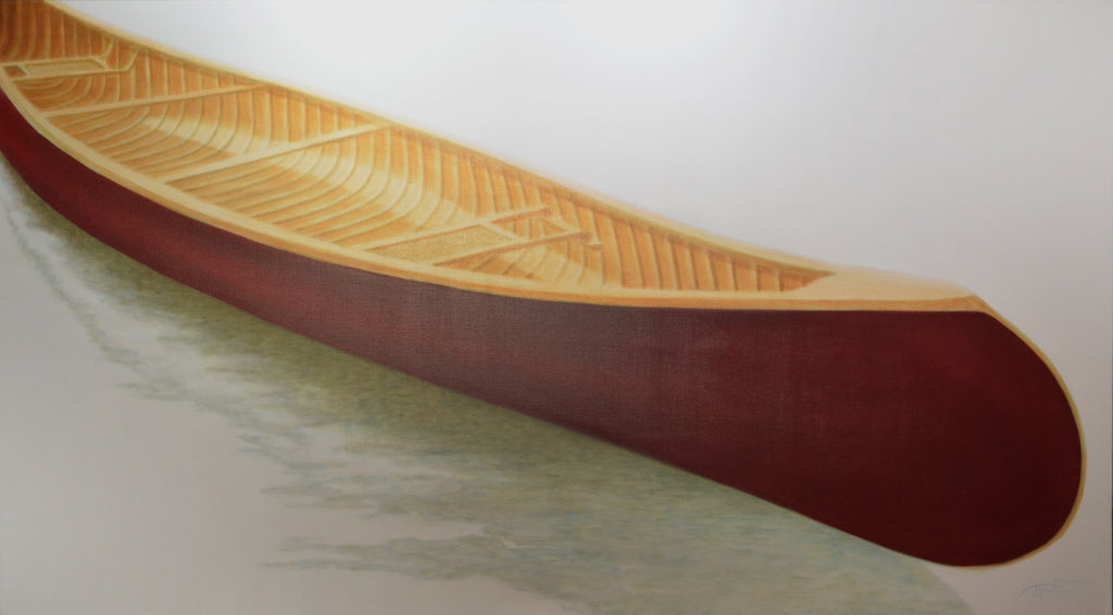 Janice Iniskim-Aki Tanton artwork 'CLASSIC RED' at Canada House Gallery