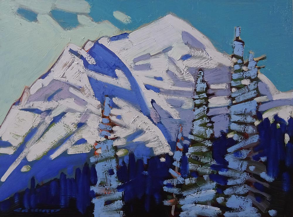 Cameron Bird artwork 'COLD AND CLEAR - MT TEMPLE' at Canada House Gallery