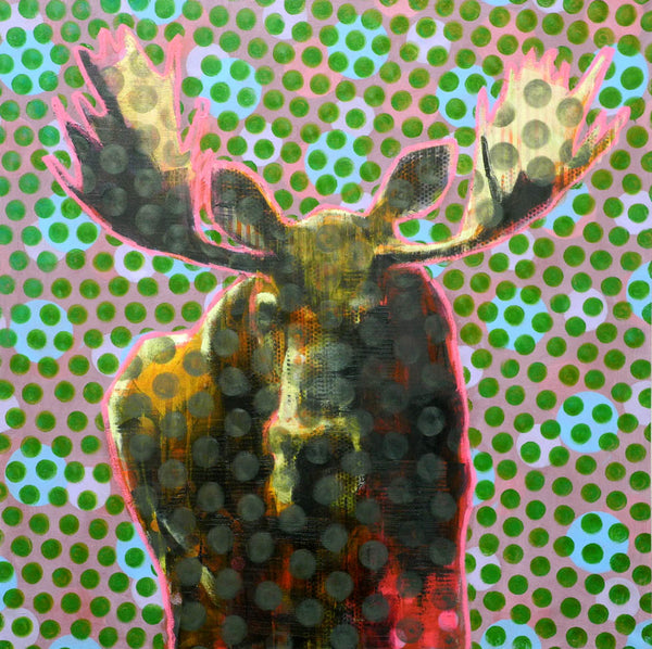 Les Thomas artwork 'AP #026-2392 MOOSE' at Canada House Gallery