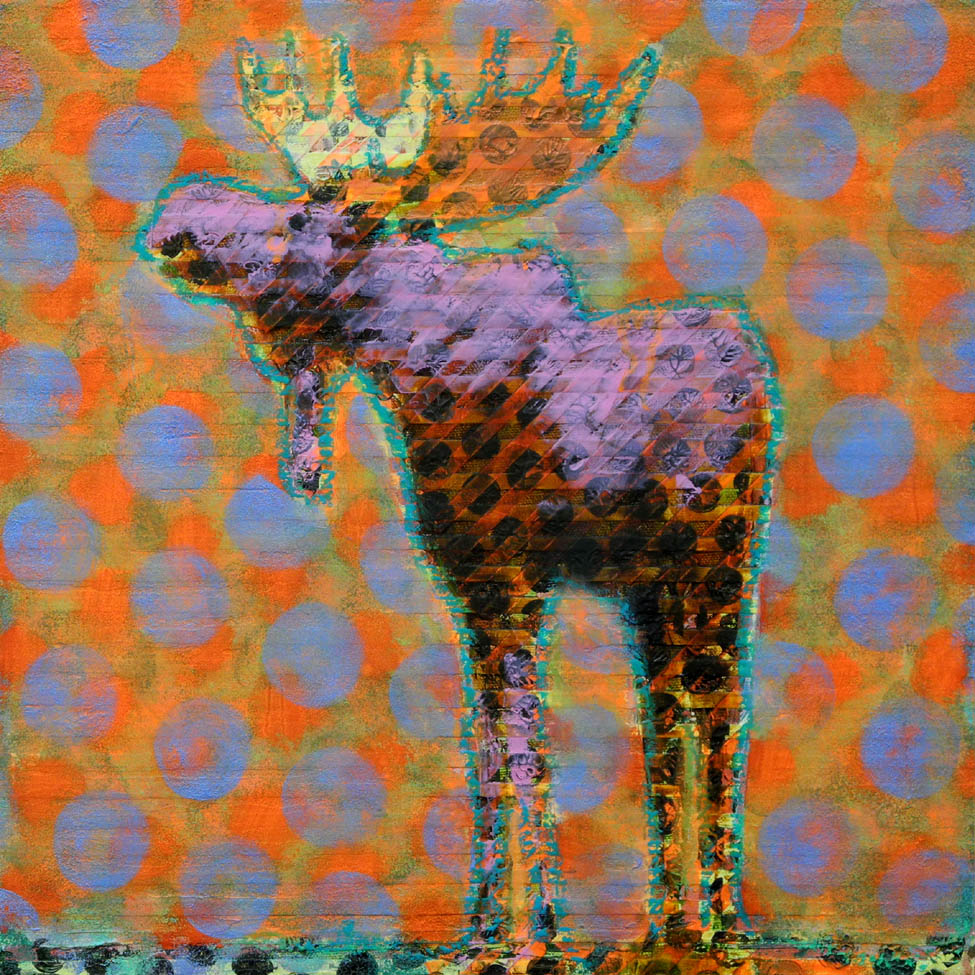 Les Thomas artwork 'AP #026-2402 MOOSE' at Canada House Gallery