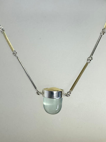 BULLET AQUAMARINE NECKLACE