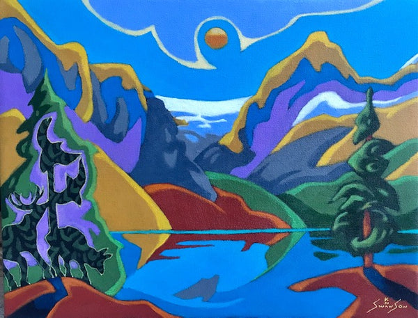 K Neil Swanson artwork 'BOW WATERS' at Canada House Gallery