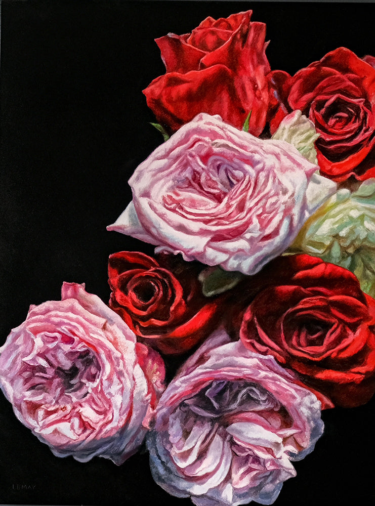 Robert Lemay artwork 'ROSES' at Canada House Gallery