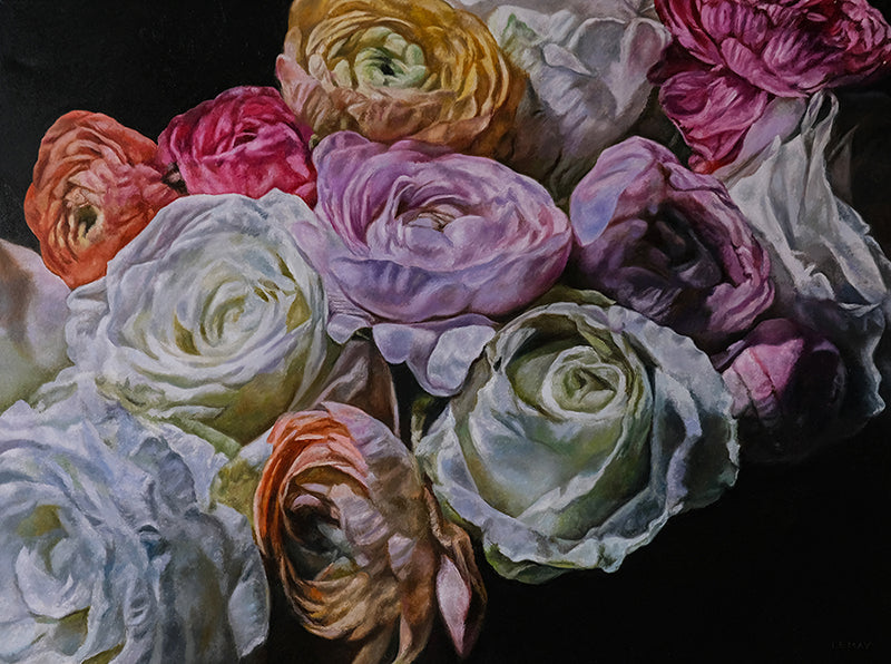 Robert Lemay artwork 'ROSES AND RANUNCULUS' at Canada House Gallery