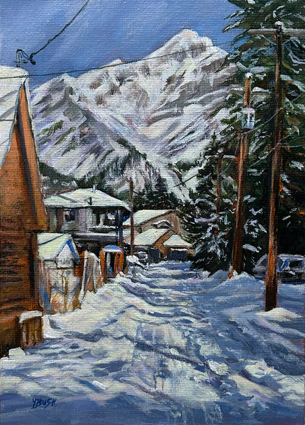 Yvonne Bush artwork 'STROLLING HOME' at Canada House Gallery