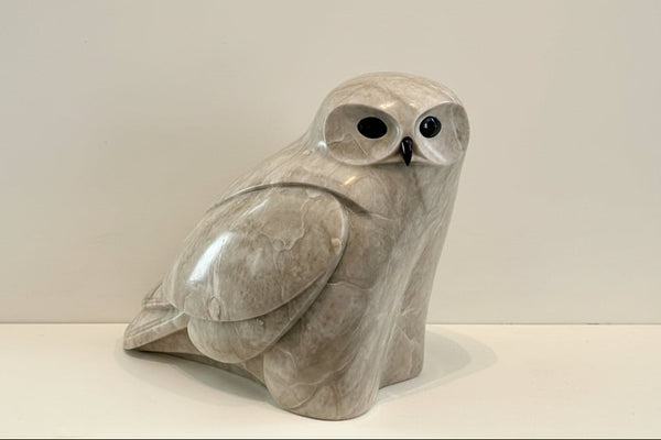 David Riome artwork 'SNOWY OWL' at Canada House Gallery