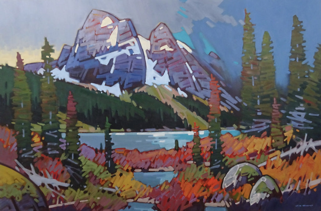 Cameron Bird artwork 'CHANGING WEATHER AT EMERALD LAKE' at Canada House Gallery
