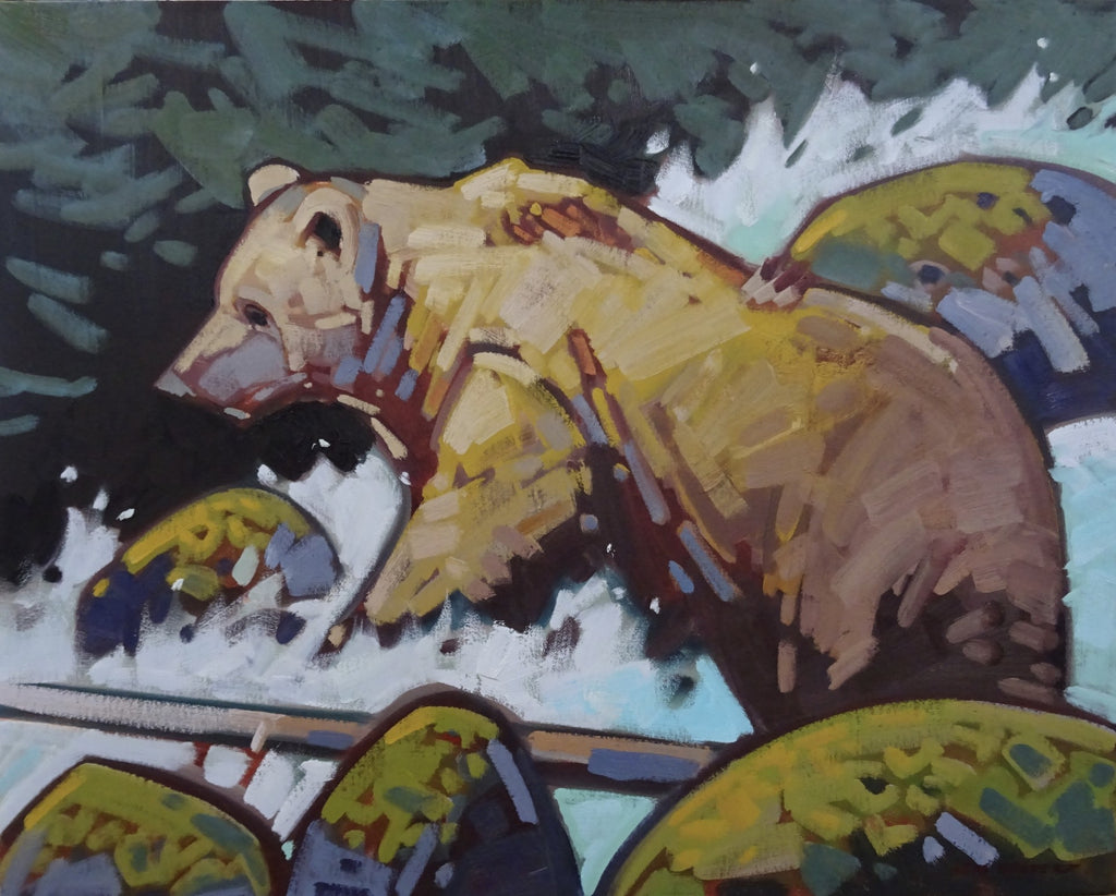 Cameron Bird artwork 'RIVER RUN' at Canada House Gallery