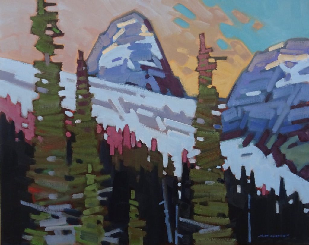 Cameron Bird artwork 'SUNRISE ON THE ILLECILLEWAET' at Canada House Gallery