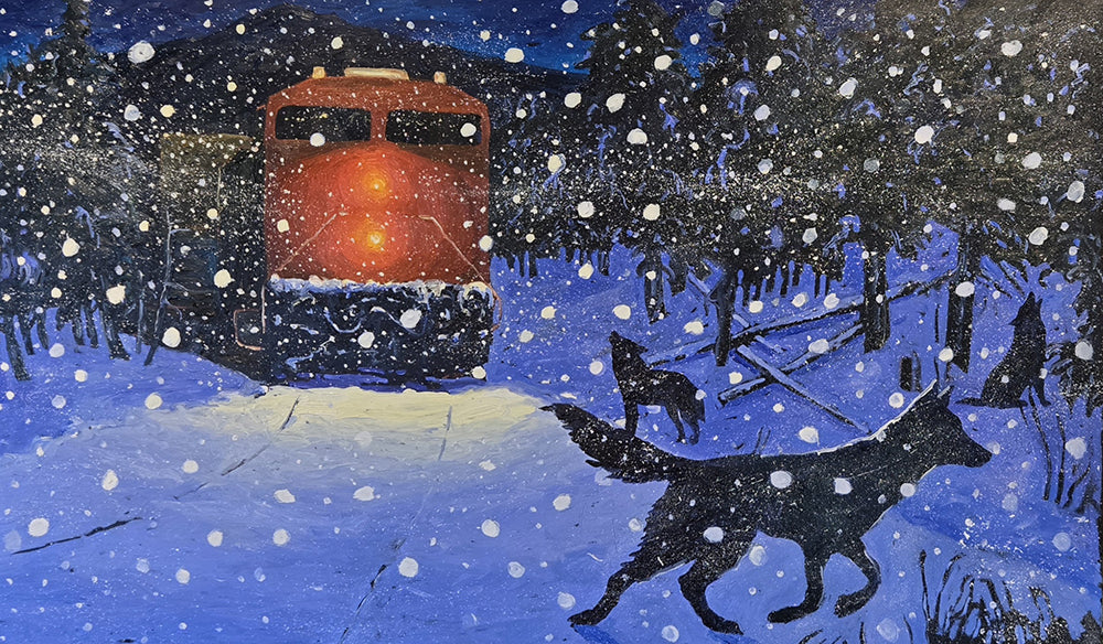 Michael Cameron artwork 'HOWL' at Canada House Gallery
