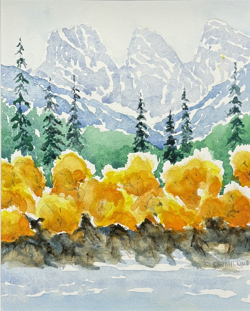 Cliff Swanlund artwork 'FALL COLOURS' at Canada House Gallery