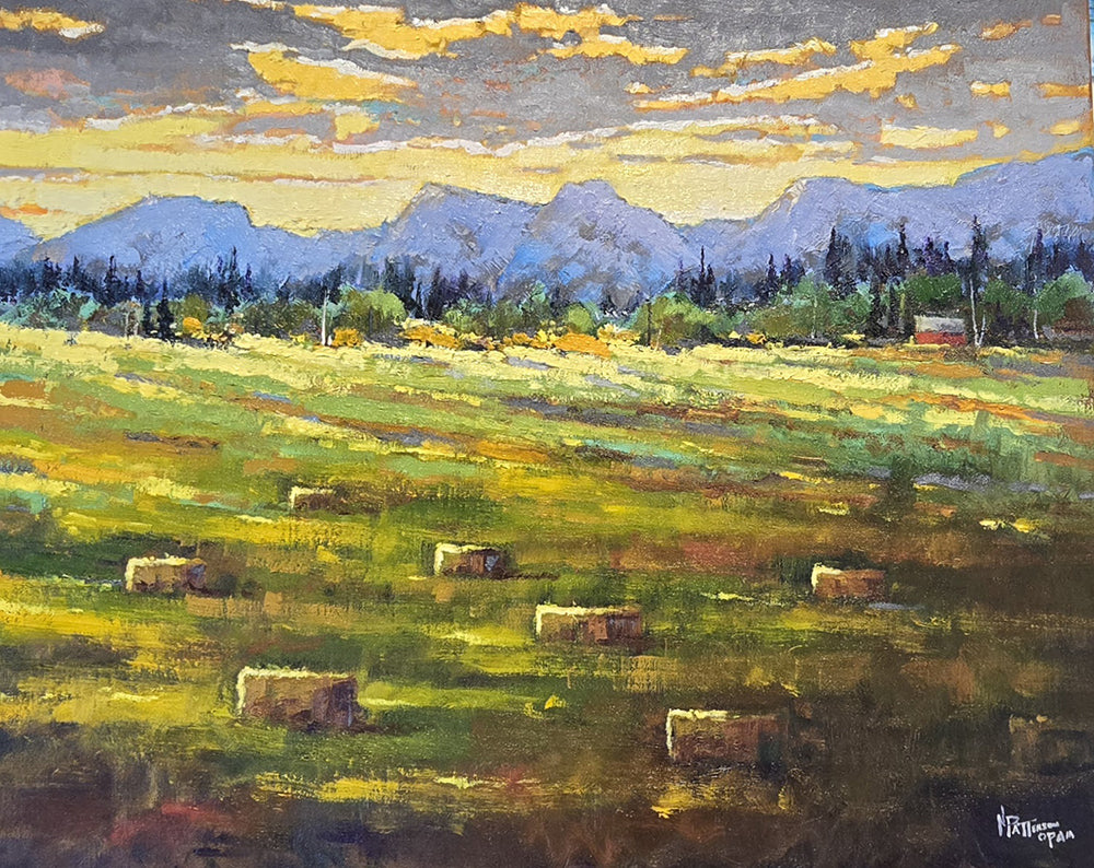Neil Patterson artwork 'CHINOOK HAYFIELD' at Canada House Gallery