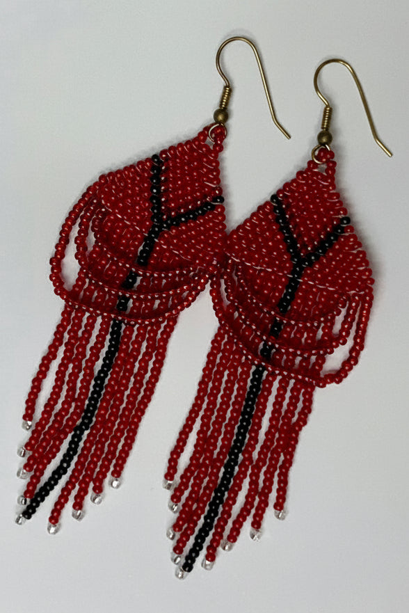 Candice Allard artwork 'CARDINAL EARRINGS' at Canada House Gallery