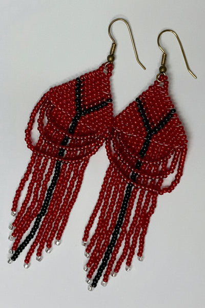 Candice Allard artwork 'CARDINAL EARRINGS' at Canada House Gallery