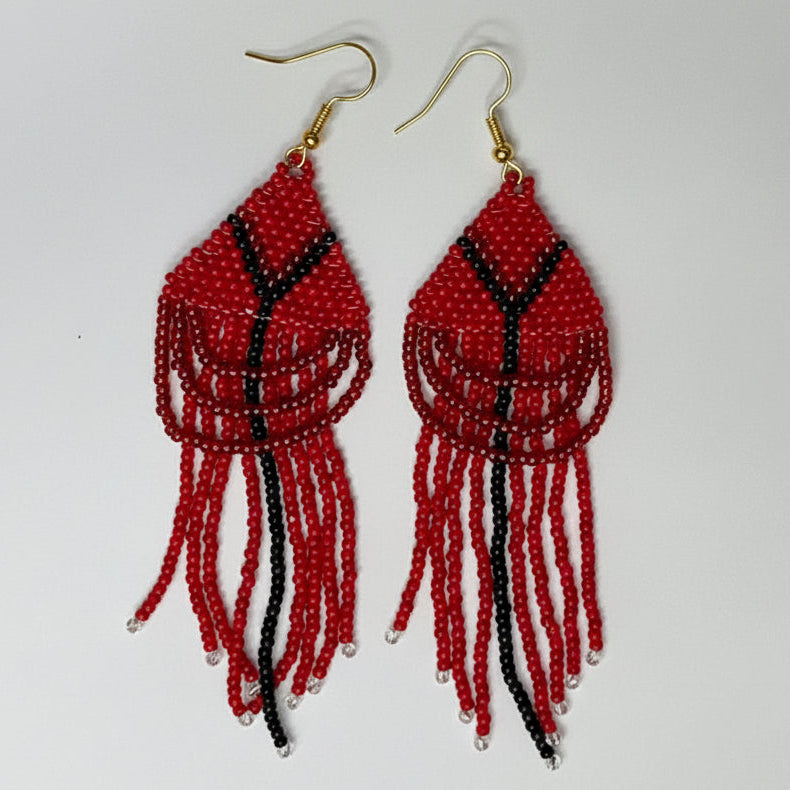 Candice Allard artwork 'CARDINAL EARRINGS' at Canada House Gallery