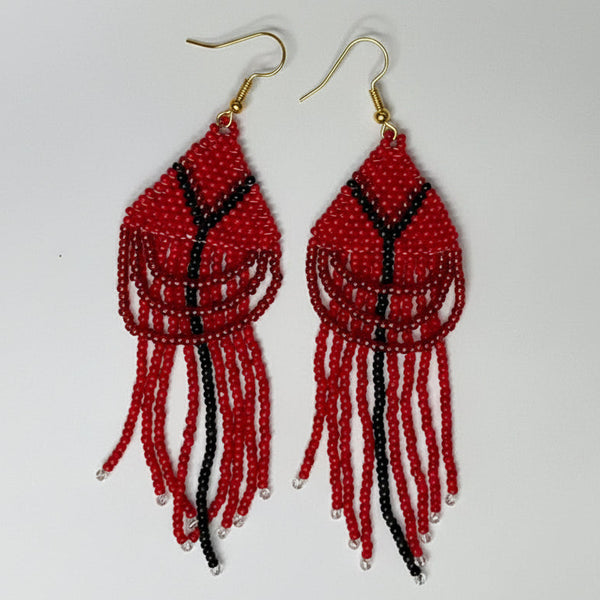 Candice Allard artwork 'CARDINAL EARRINGS' at Canada House Gallery