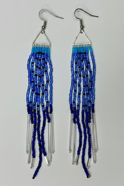 Candice Allard artwork 'BLUE JAY EARRINGS' at Canada House Gallery