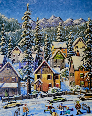 ALPINE TOWN, STREET HOCKEY