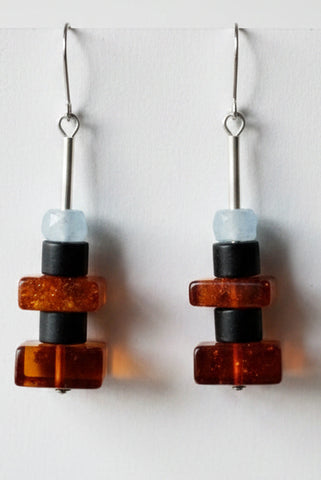AMBER, AQUAMARINE AND ONYX