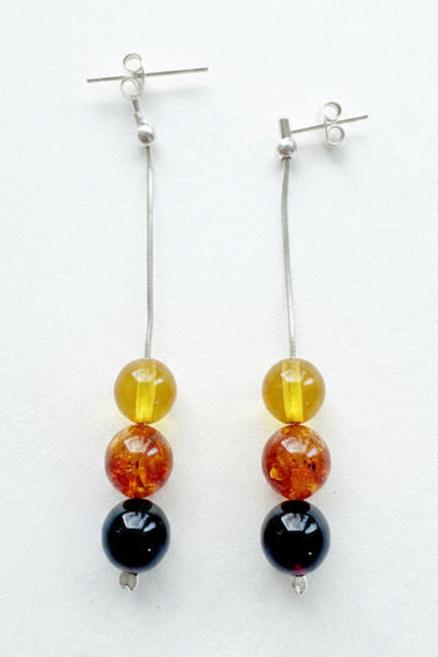 . NESHKA artwork 'AMBER AND SILVER EARRINGS' at Canada House Gallery
