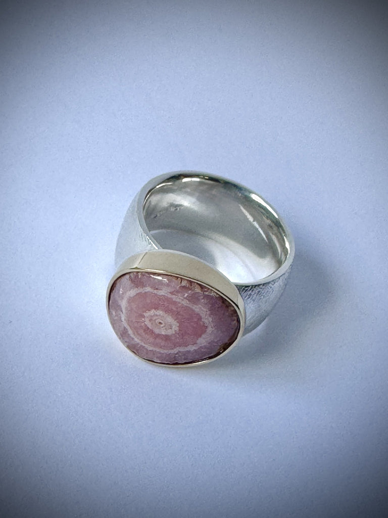 Susan Kun artwork 'RHODOCHROSITE RING' at Canada House Gallery