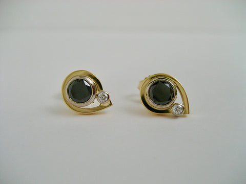 BLACK DIAMONDS EARRINGS