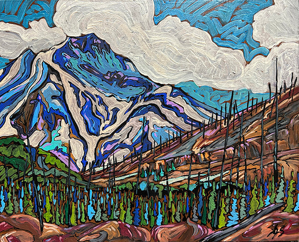 Aron Szabo artwork 'HIKING AROUND MARBLE CANYON' at Canada House Gallery