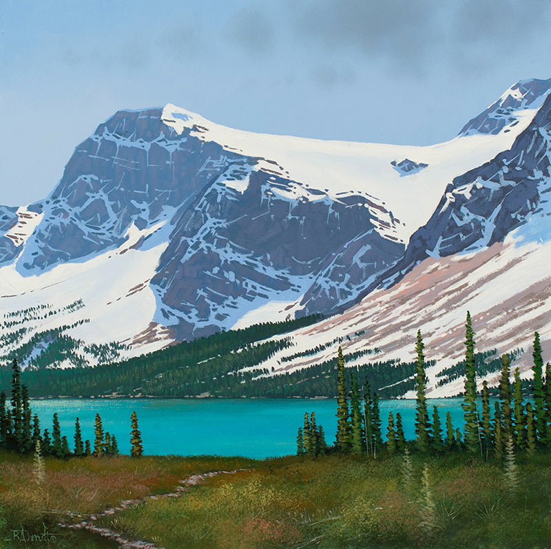 Roger D Arndt artwork 'BOW GLACIER CALM' at Canada House Gallery