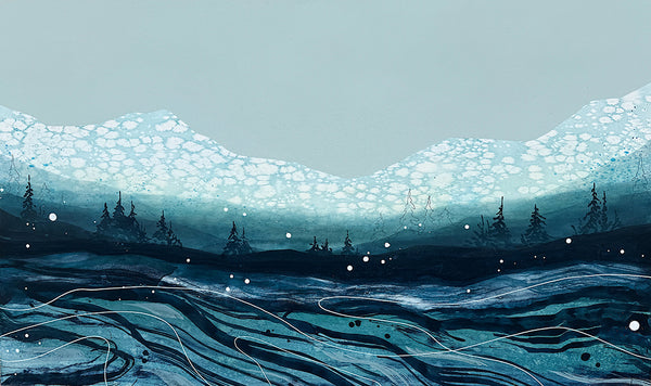 Kerry Langlois artwork 'WHERE THE RIVER LEADS' at Canada House Gallery
