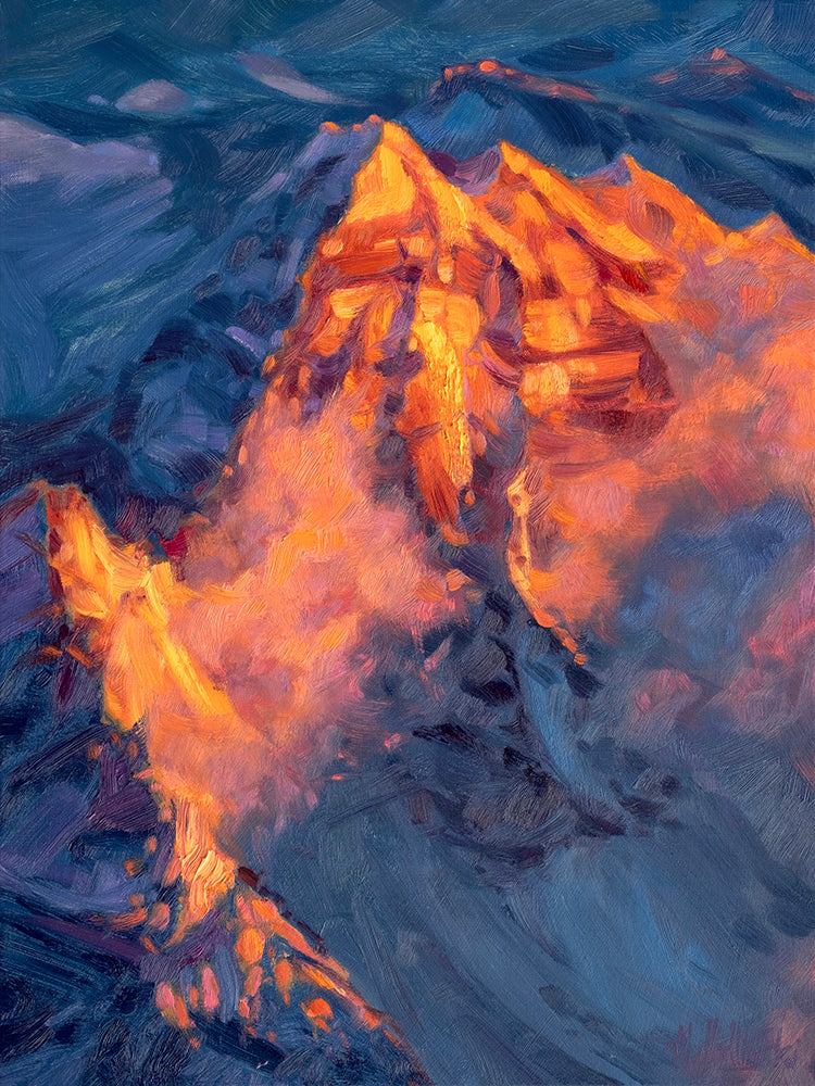 Dominik J Modlinski artwork 'FIRST LIGHT OVER THE ROCKIES' at Canada House Gallery