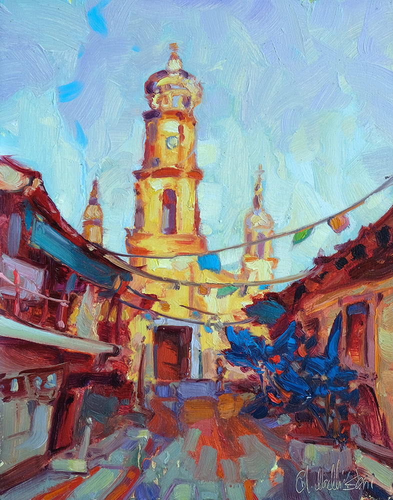 Dominik J Modlinski artwork 'GOLDEN LIGHT' at Canada House Gallery
