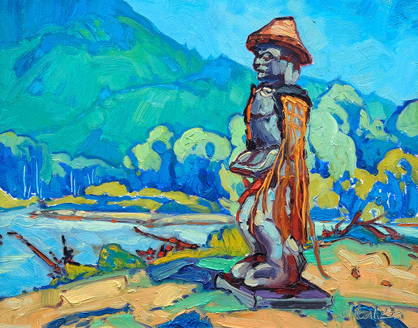 Dominik J Modlinski artwork 'HOOLIGAN TOTEM' at Canada House Gallery