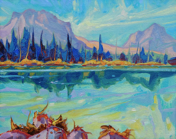 Dominik J Modlinski artwork 'MOUNTAIN MIRRORS' at Canada House Gallery