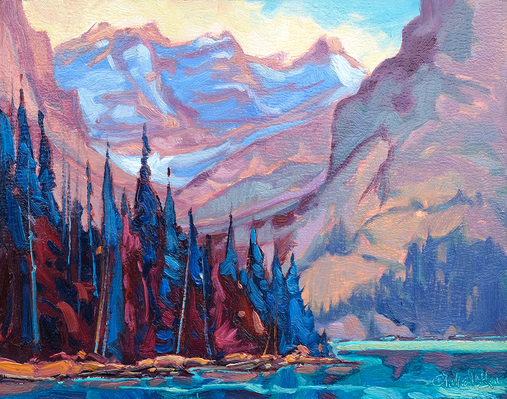 Dominik J Modlinski artwork 'LAKE O'HARA SHORELINE' at Canada House Gallery