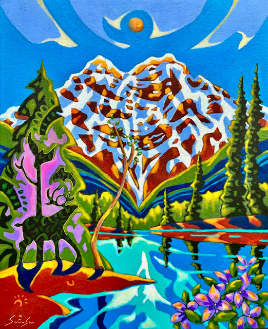 K Neil Swanson artwork 'CASCADE SHADOW ELK' at Canada House Gallery