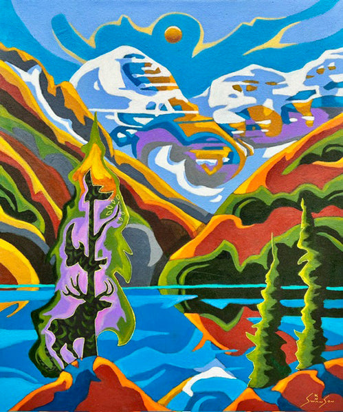 K Neil Swanson artwork 'LEFROY & VICTORIA' at Canada House Gallery