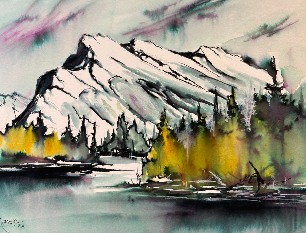 Donna Jo Massie artwork 'MT. RUNDLE' at Canada House Gallery