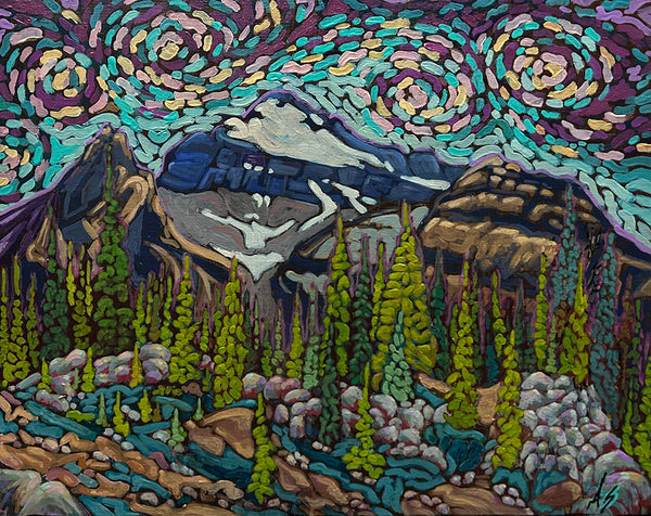 Aron Szabo artwork 'VIEW FROM THE ICELINE' at Canada House Gallery