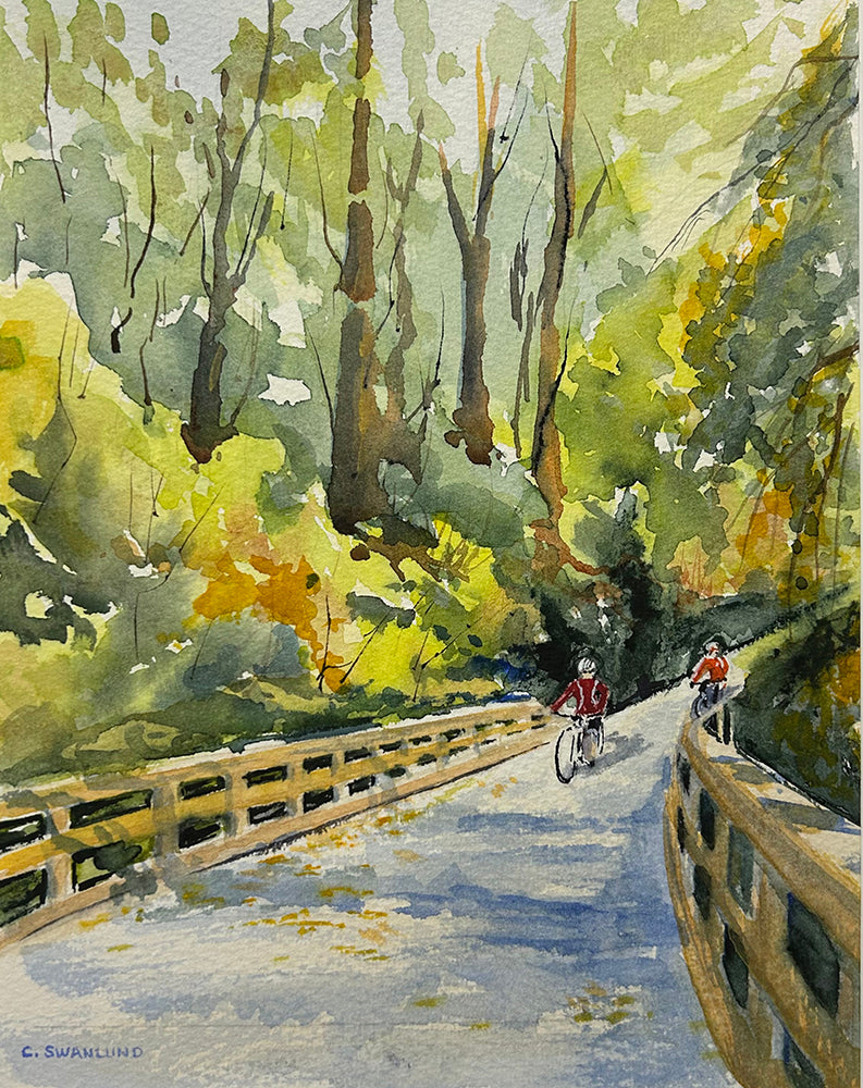 Cliff Swanlund artwork 'SPOKE COMMUTE' at Canada House Gallery