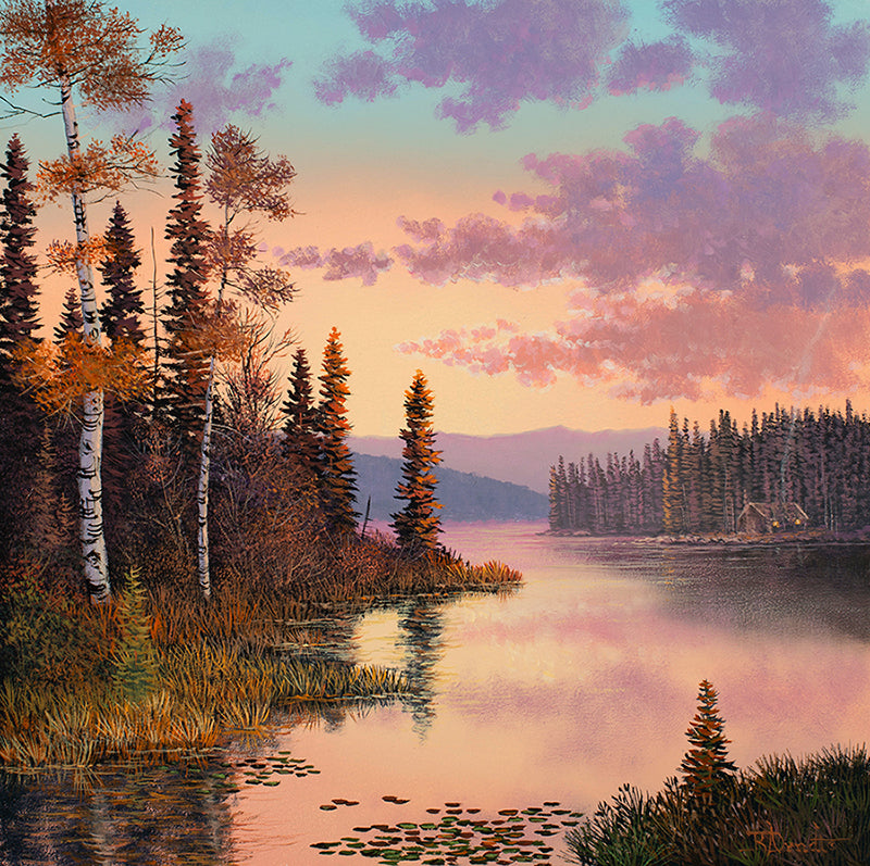 Roger D Arndt artwork 'DUSK ON THE WATER' at Canada House Gallery