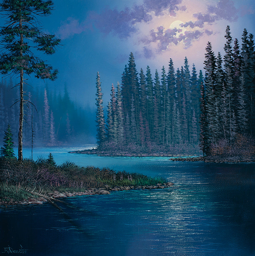 Roger D Arndt artwork 'MOONLIT FLOW' at Canada House Gallery