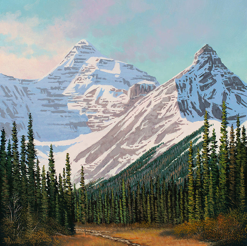 Roger D Arndt artwork 'TRAIL TO PARKER RIDGE' at Canada House Gallery