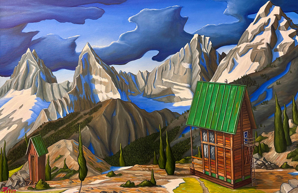 Glenn Payan artwork 'ABOVE ROGER'S PASS' at Canada House Gallery